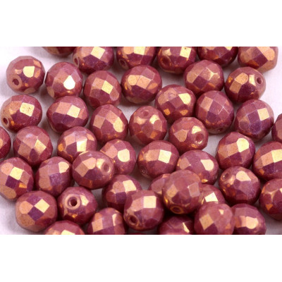 Fire Polished Beads 8mm Chalk Violet Luster 03000/14496 | Rutkovsky