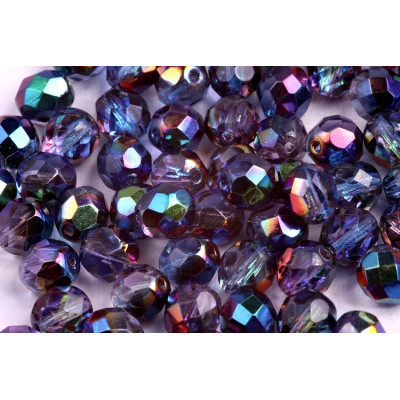 Fire Polished Beads 8mm Magic Blue Pink 00030/28137/95100 | Rutkovsky
