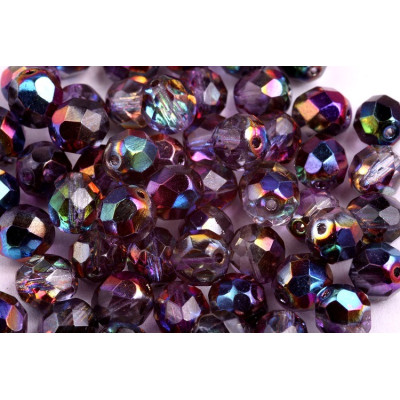 Fire Polished Beads 8mm Magic Violet Grey 00030/28137/95500