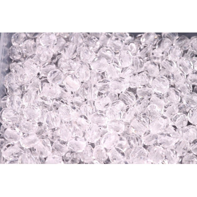 Fire Polished Beads 8mm Crystal 00030 | Czech Glass Beads