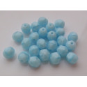 Firepolished Round Beads 7mm N. 1684 Light blue