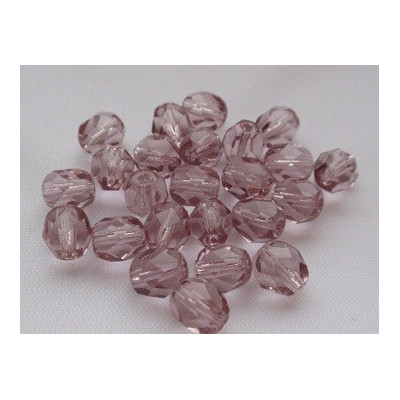 Firepolished Round Beads 7mm N. 1782 Violet