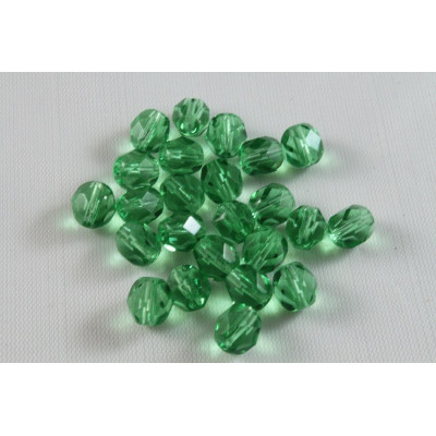 Firepolished Round Beads 7mm N. 2592 Green