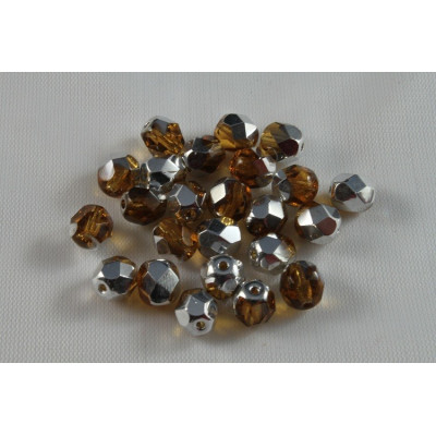 Perle sfaccettate N. 2597 Marrone