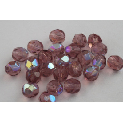 Firepolished Round Beads 7mm N. 3314 Brown