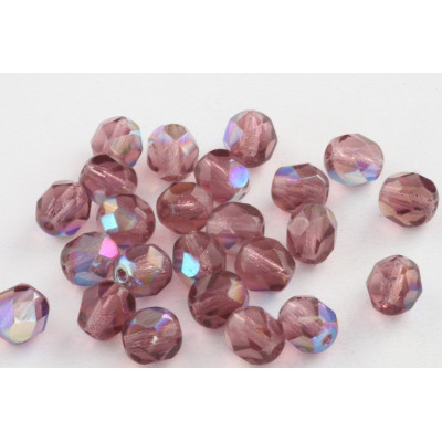 Firepolished Round Beads 7mm N. 3315 Brown