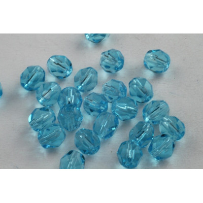 Firepolished Round Beads 7mm N. 3316 Blue