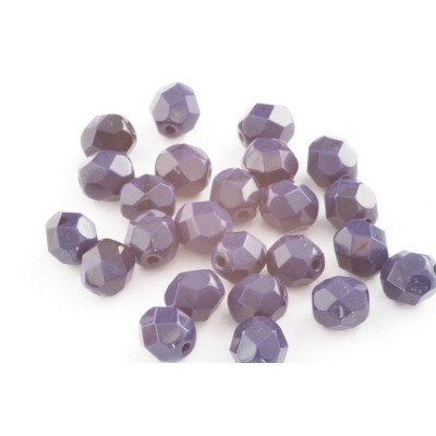 Firepolished Round Beads 7mm N. 3318 Grey