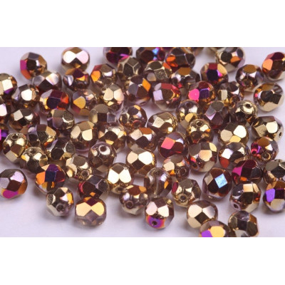Firepolished Round Beads 7mm N. 5431 CRYSTAL CALIFORNIA VIOLET