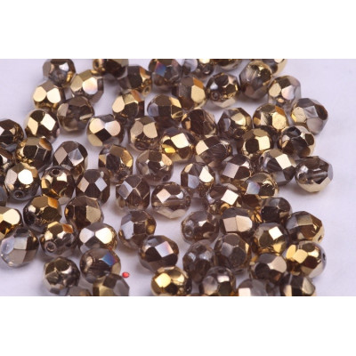 Firepolished Round Beads 7mm N. 5435 CRYSTAL CALIFORNIA NIGHTS