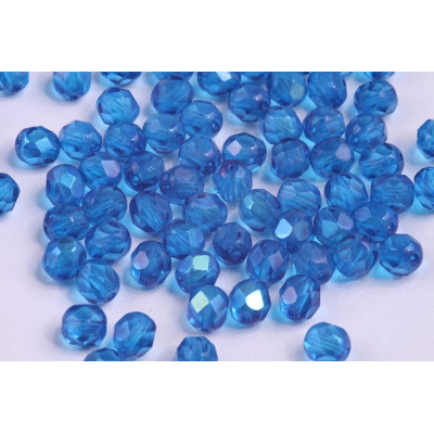 Firepolished Round Beads 7mm N. 5469 Blue