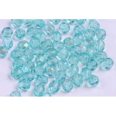 Firepolished Round Beads 7mm N. 5471 Green