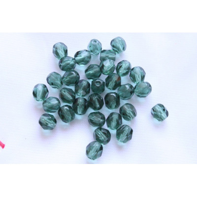 Fire Polished Beads 6mm Teal 2039 | Czech Glass Beads
