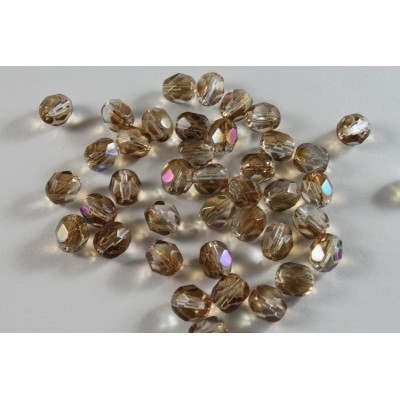 Perle sfaccettate  N. 2475 Marrone