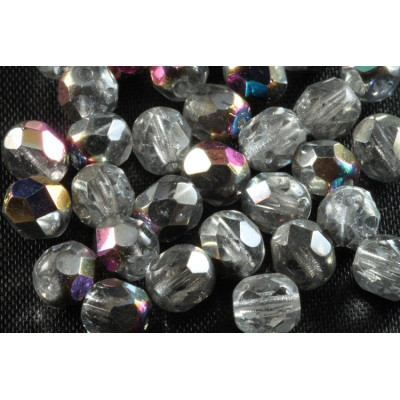 Fire Polished Beads 6mm Crystal AB 2725 | Czech Glass Beads