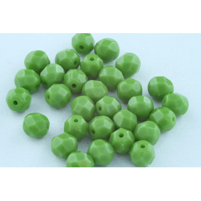 Fire Polished Beads 6mm Peridot Green 3327 | Czech Glass Beads