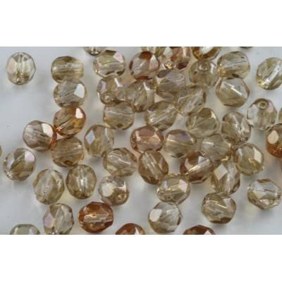 Fire Polished Beads 6mm Beige 4562 | Czech Glass Beads