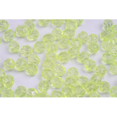 Fire Polished Beads 6mm Lime Green 4329 | Czech Glass Beads