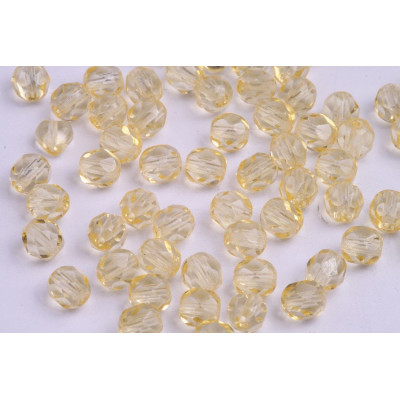 Fire Polished Beads 6mm Yellow 4330 Czech Glass | Rutkovsky