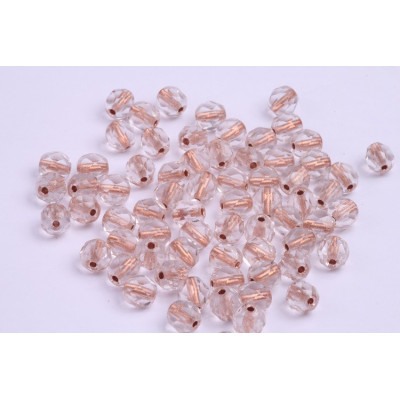 Fire Polished Beads 6mm Crystal Copper 4463 | Czech Glass Beads