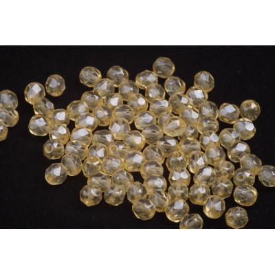 Fire Polished Beads 6mm Yellow 4465 | Czech Glass Beads