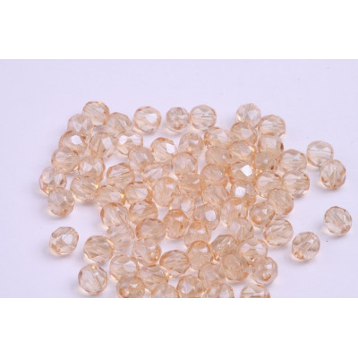 Fire Polished Beads 6mm Beige 4472 Rutkovsky | Czech Glass Beads