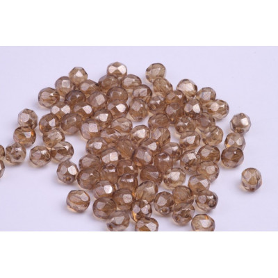 Fire Polished Beads 6mm Brown 4474 | Czech Glass Beads
