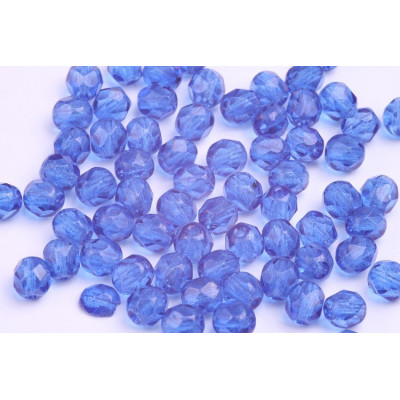 Fire Polished Beads 6mm Blue 4564 | Czech Glass Beads