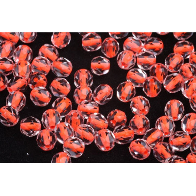 Fire Polished Beads 6mm Neon Red Neon | Czech Glass Beads