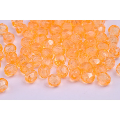 Orange Fire Polished Beads 6mm Rutkovsky 4739 | Czech Glass Beads