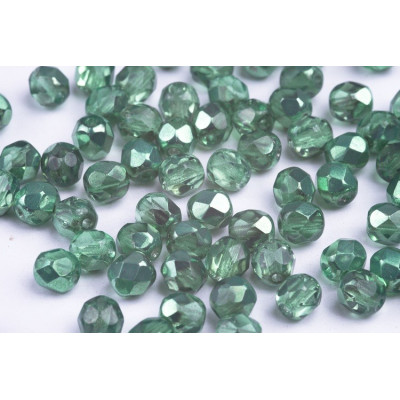 Fire Polished Beads 6mm Green 4805 | Czech Glass Rutkovsky