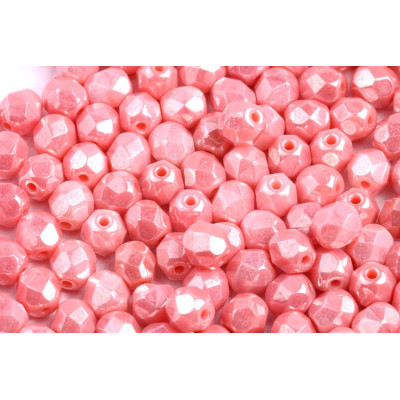 Fire Polished Beads 6mm Carnation Pink 73030/14400 | Czech Glass