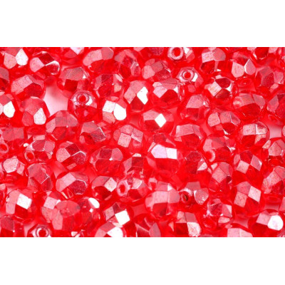 Czech Fire Polished Beads 6mm Siam Ruby 90080/14400 | Glass Beads