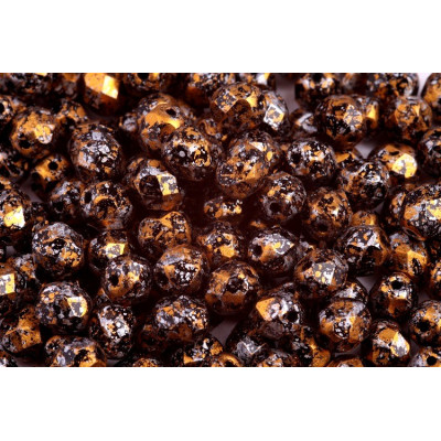 Fire Polished Beads 6mm Tweedy Gold 23980/45704 | Czech Glass