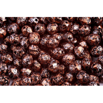 Fire Polished Beads 6mm Tweedy Light Copper 23980/45709