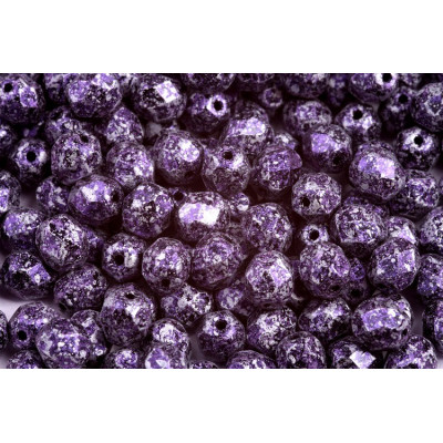 Tweedy Violet Czech Fire Polished Beads 6mm 23980/45710 | Glass Beads