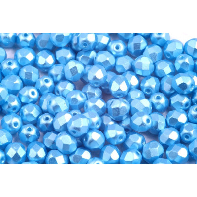 Fire Polished Beads 6mm Pastel Turquoise 02010/25020 | Rutkovsky
