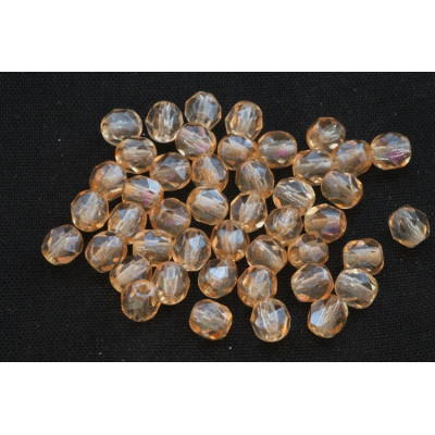 Fire Polished Beads 5mm Yellow 2893 | Rutkovsky Czech Glass