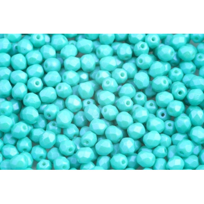 Czech Fire Polished Beads 5mm Tropical Mint 03000/24513 | Rutkovsky