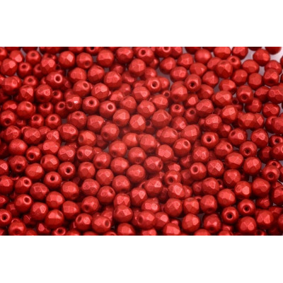 Fire Polished Beads 5mm Jet Lava Red 23980/01890 | Glass Beads