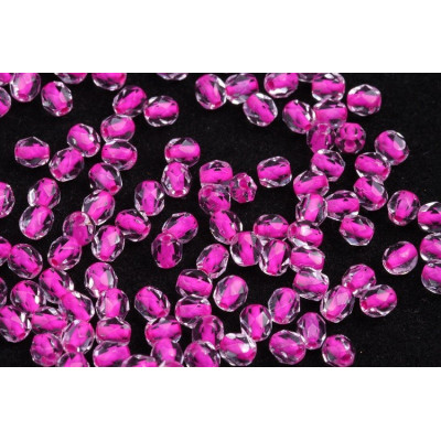 Fire Polished Beads 4mm Pink 4305 Czech Glass | 50pcs