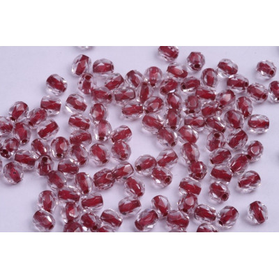 Fire Polished Beads 4mm Crystal Dark Red 00030/44898 | Czech Glass