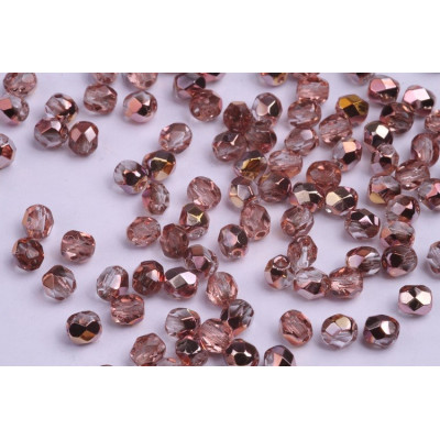 Fire Polished Beads 4mm Crystal Capri Gold 27101 | Rutkovsky