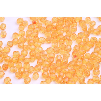 Fire Polished Beads 4mm Yellow 70 Rutkovsky | Czech Glass Beads