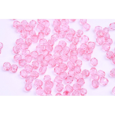 Fire Polished Beads 4mm Pink 24 | Czech Glass Beads