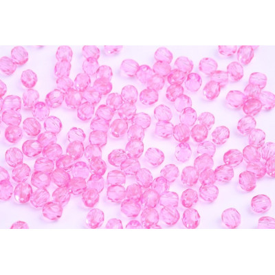Fire Polished Beads 4mm Pink 10009 | Czech Glass Beads
