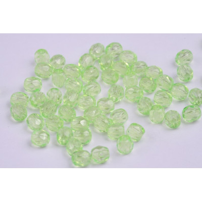 Fire Polished Beads 4mm Lime Green 10004 | Czech Glass Beads