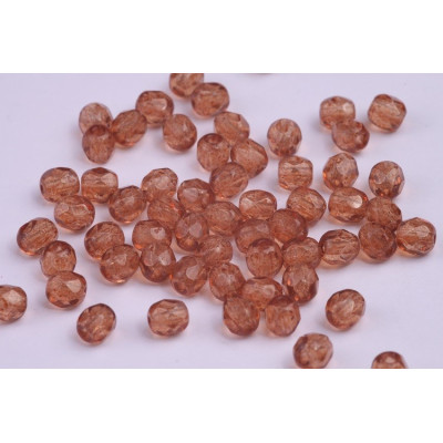 Fire Polished Beads 4mm Brown 10006 | Czech Glass Beads