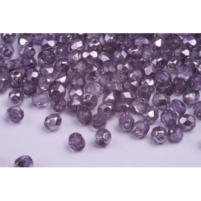 Fire Polished Beads 4mm Violet 10011 | Czech Glass Beads
