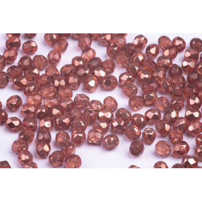 Fire Polished Beads 4mm Brown 10024 | Czech Glass Beads